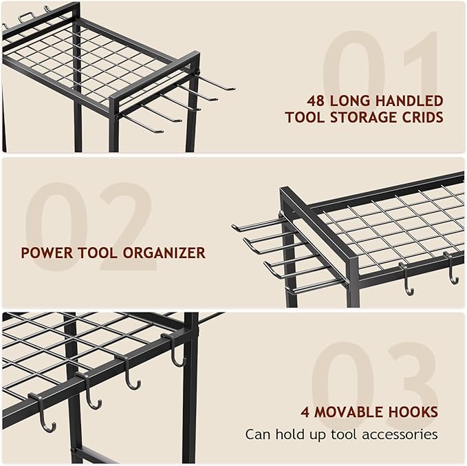 Garden Garage Tool Organizer Yard Tool Organizer - Image 4