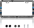 American Flag Blue Line License Plate Frame Star Flag License Plate Frames by HOWKWAWY