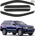 Rain Guard Fit for 2005-2010 Jeep Grand Cherokee, Outside Mount Side Window by CHYKORLA