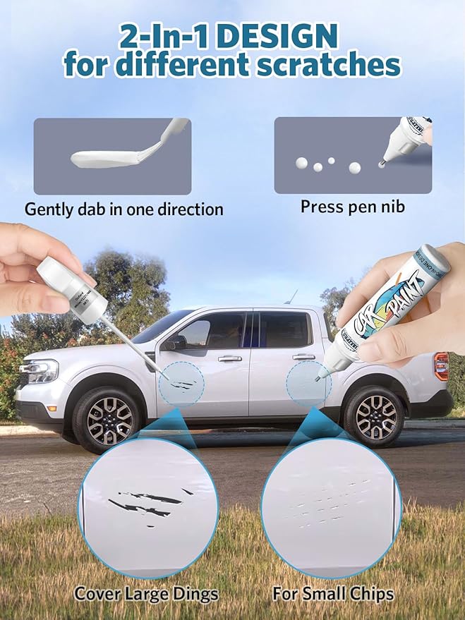 Black Ebony Touch Up Paint for Ford, Car Paint Scratch Repair Remover Pen Color - Image 4