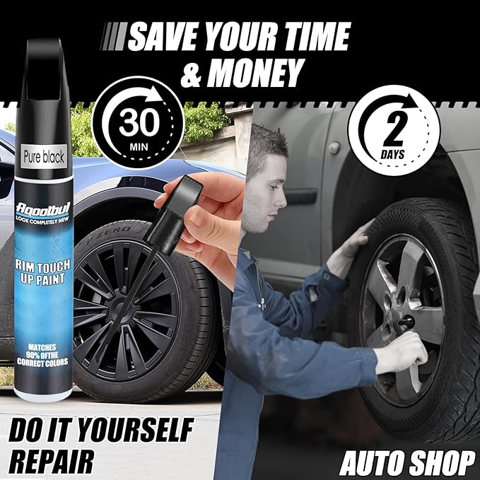 Matte Black Rim Touch Up Paint - Image 3