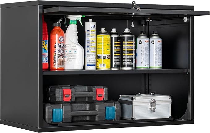 Metal Storage Cabinet Black Wall Cabinets by Fesbos