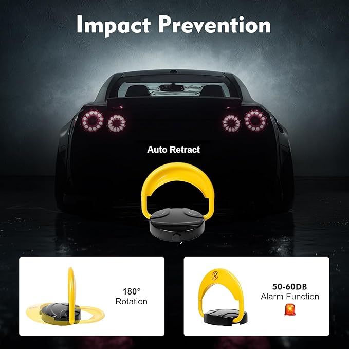 65.6FT Automatic Remote Control Parking Spot Lock, Parking Spot Blocker - Image 7