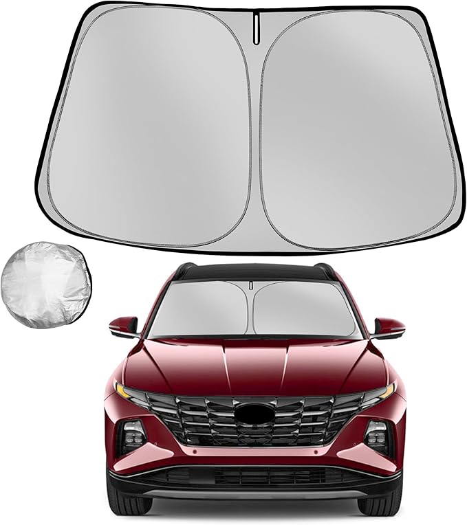Windshield Sun Shade for 2022-2025 Hyun-dai Tucson Foldable Sun Sunshade for by Fonowka