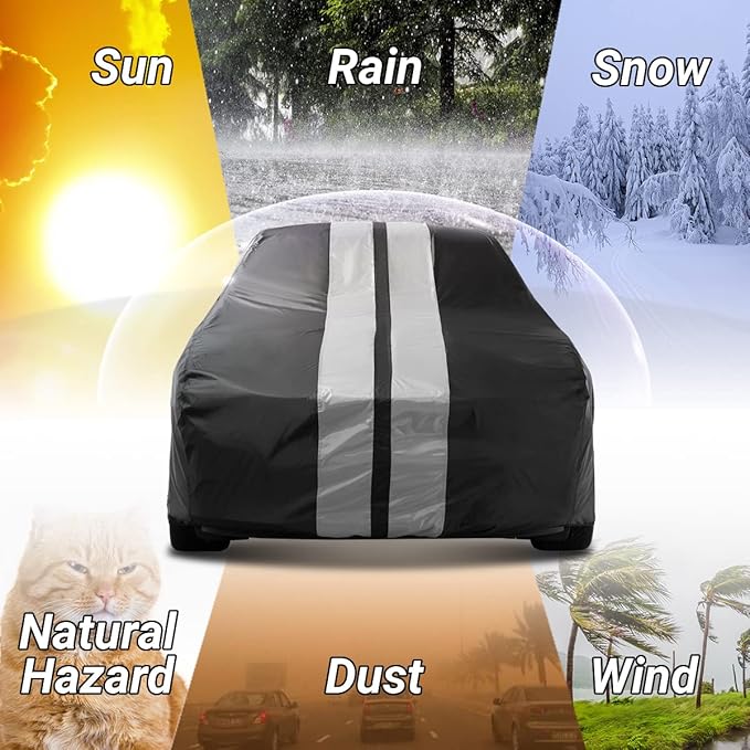 iCarCover Custom Car Cover for 1967-1973 Chevy Camaro Z28, SS Waterproof All - Image 6