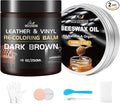 Leather Repair Kit Recoloring Balm Cleaner Conditioner Waterproof Beeswax Oil by SHABEIBEI