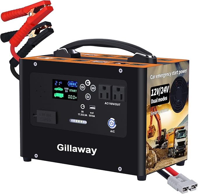 V10 10000A Car Jump Starter, Portable Power Station Backup Lithium by Gillaway