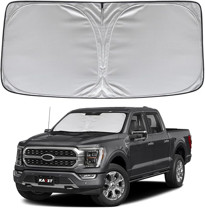 KAYZT Windshield Sun Shade for Ford F150 2021-2025 Super Crew Cab, Super Cab by KAYZT