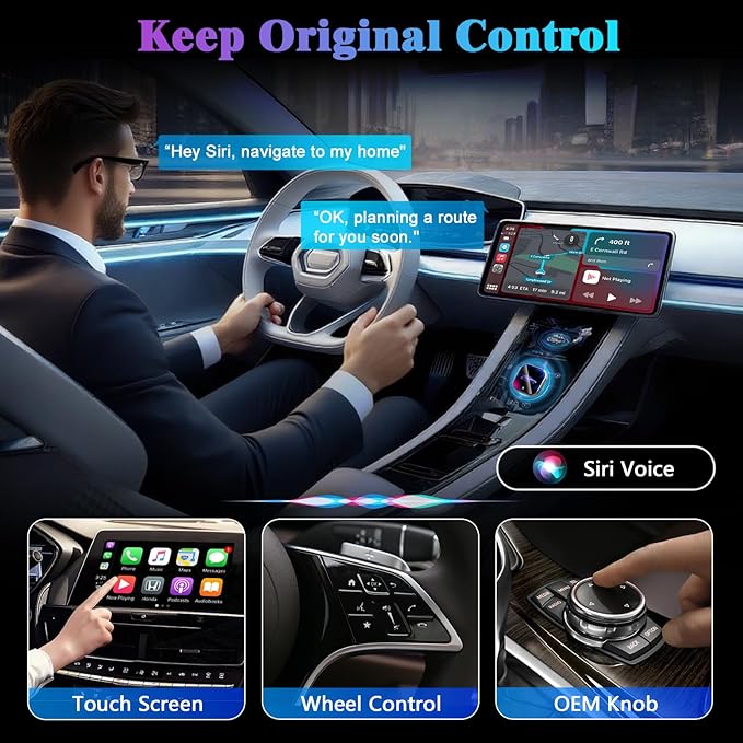 Wireless CarPlay Adapter for iPhone, 2025 Upgrade Convert Wired to Wireless Car - Image 8