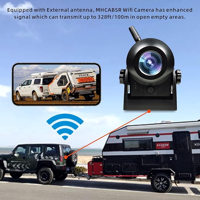 720P WiFi Backup Camera-Wireless Magnetic Reversing Camera - Image 3