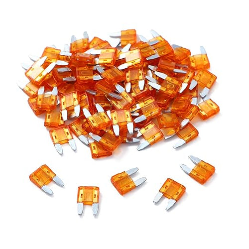 100 Pack Auto Fuses 5 AMP APM/ATM 32V Mini Blade Style Fuses 5A Short Circuit by JESUNK