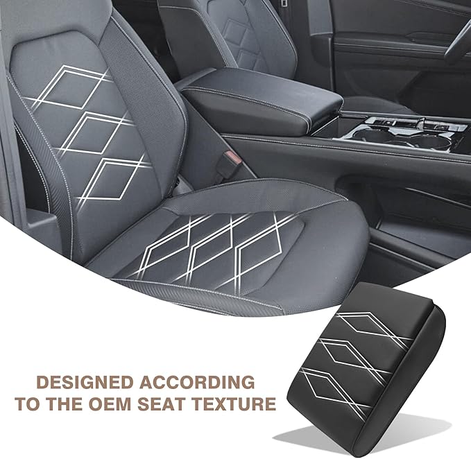 Muslogy Center Console Cover 1-Inch Extra Thick Armrest Pad Compatible - Image 3
