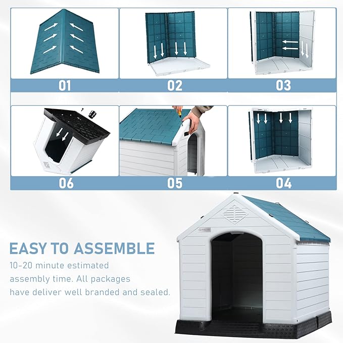 LEMBERI Durable Waterproof Plastic Dog House - Image 6