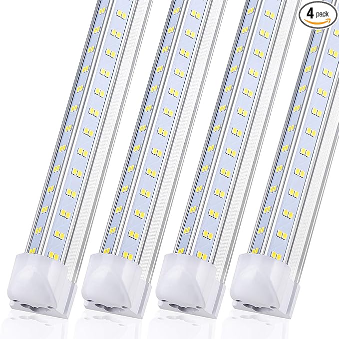 4 Pack, Led Shop Lights, 4FT Led Shop Light, 60W 5000K 9500LM Clear White by DOUYIDOUBEST-LEDLIGHTING