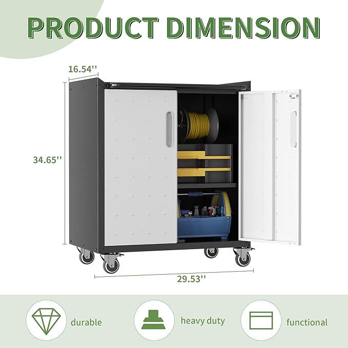 Metal Garage Storage Cabinet - Image 3