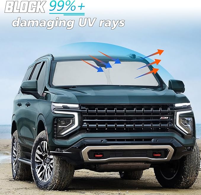 ROCCS Windshield Sunshade UV Ray Reflector Compatible - Image 5