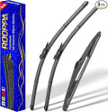 3 wipers Replacement for 2012-2018 Ford Focus, Windshield Wiper Blades Original by ROOPPA