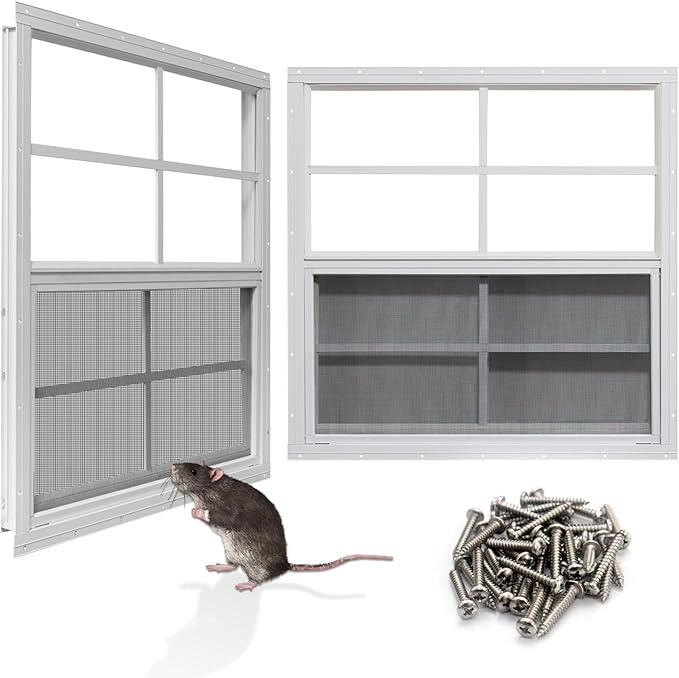 NeatiEase Upgraded Shed Windows 2 Pack, Chicken Coop by NeatiEase