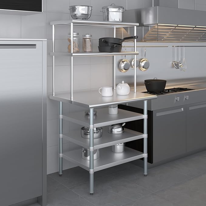 Amgood 30" x 36" Stainless Steel Work Table - Image 9