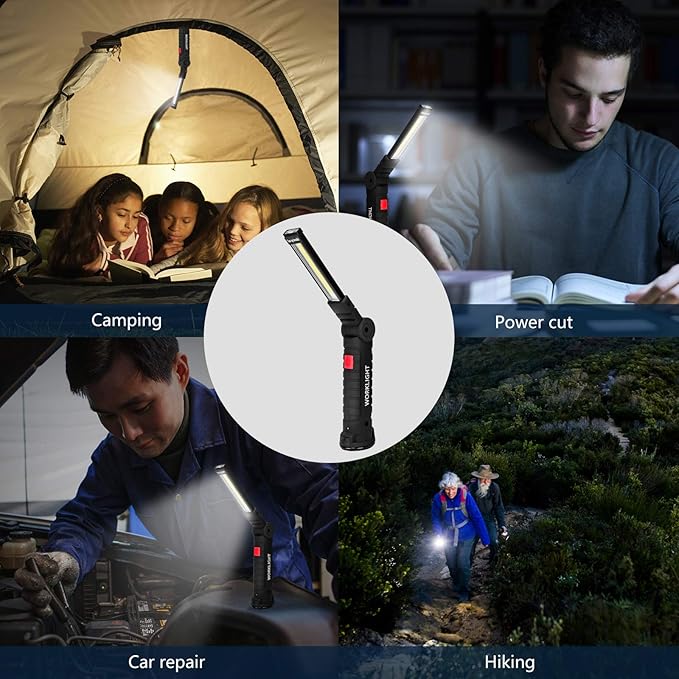Tool Gifts for Men 2Pack Rechargeable LED Work Lights - Image 8