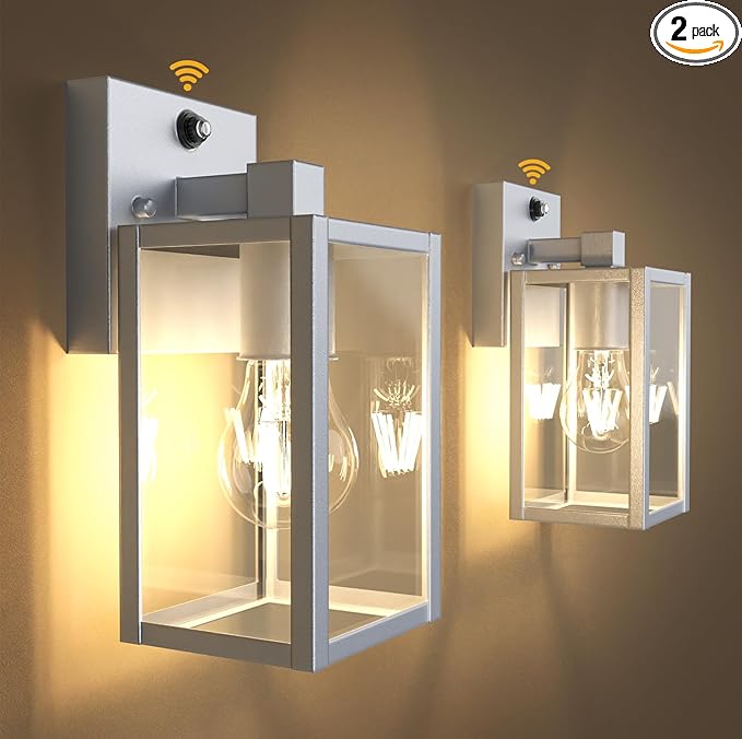 PARTPHONER Dusk to Dawn Outdoor Light Fixtures, Waterproof Exterior Wall Sconce by PARTPHONER
