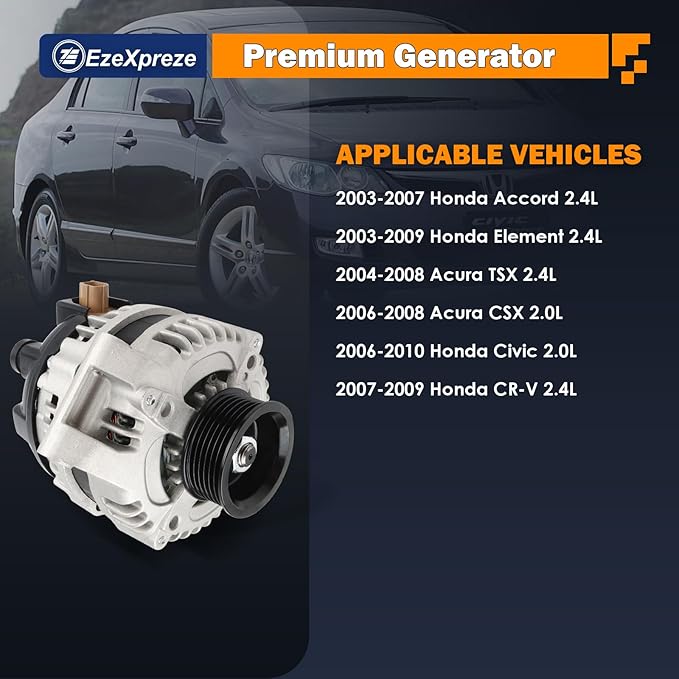 Ezexpreze 13980 Alternator for Honda Accord 03-07 for Honda CR-V 07-11 for - Image 2