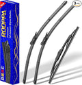 3 wipers Replacement for 2013-2016 GMC Acadia, Windshield Wiper Blades Original by ROOPPA