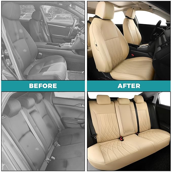 Seat Covers for Honda Civic Hatchback EX, Sport Touring, EXL 2016 2017 2018 - Image 5