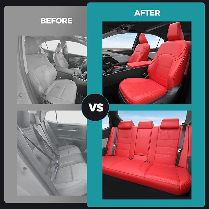 Leather Seat Covers for Toyota Camry 2025 LE SE Hybrid - Image 6