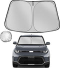 Windshield Sun Shade for 2020-2025 Kia Soul Foldable Sun Sunshade for Car Front by Fonowka