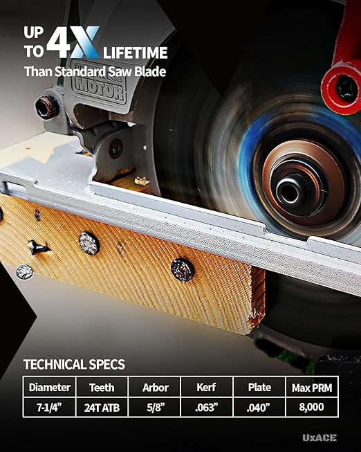 7-1/4-Inch 24-Tooth Circular Saw Blade - Image 3