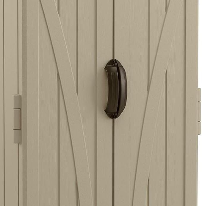 Suncast 22 Cubic Feet Capacity Tall Plastic Vertical Outdoor Shed - Image 7