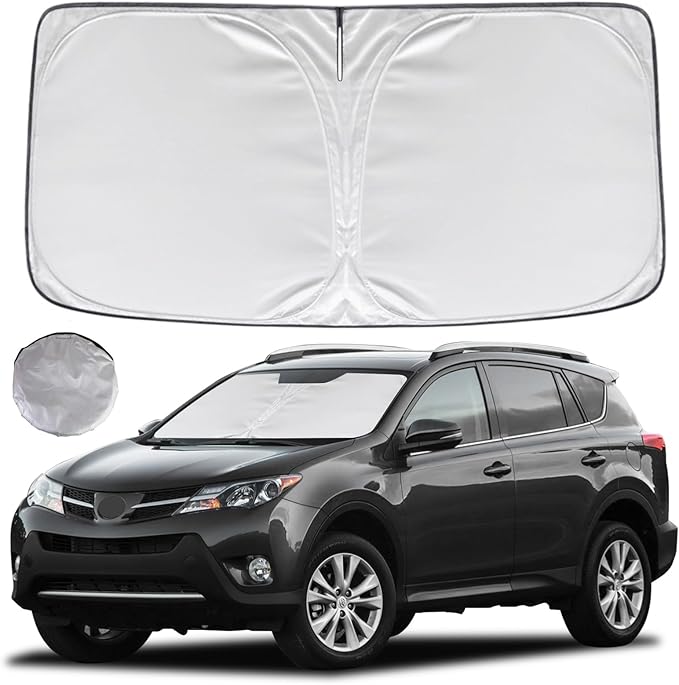 KAYZT Windshield Sun Shade for Toyota RAV4 2013-2018 RAV-4 Foldable Sunshade by KAYZT