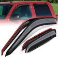 Auto Dynasty Set of 4 Carbon Fiber Pattern Window Visors Compatible by AutoDynasty