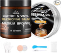 Leather Repair Kit Recoloring Balm Cleaner Conditioner Waterproof Beeswax Oil by SHABEIBEI