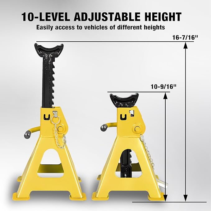 YELLOW JACKET 2 Ton Jack Stands - Image 5