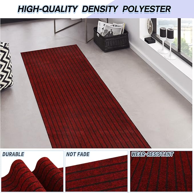 Custom Size Backed Non-Slip Area Rugs Runner, Easy Clean, Waterproof Runner - Image 2