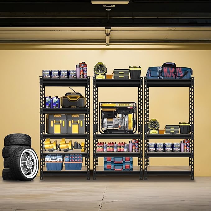 BIG RED Storage Shelving Unit, 5-Tier Adjustable, Heavy Duty Metal Garage - Image 2