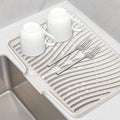 Silicone Dish Drying Mat for Kitchen Counter, Dish Drying Pad, Non-Slip Drain by TIKNIKHomeOutdoor