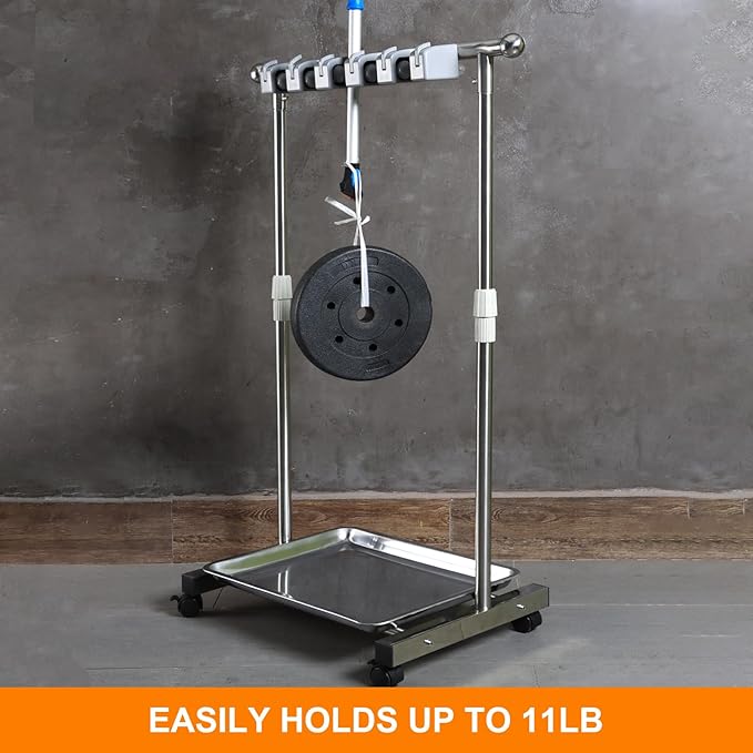 Stainless Steel Mop and Broom Holder - Image 6