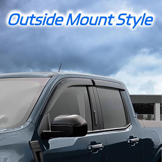 Rain Guard Fit for 2005-2010 Jeep Grand Cherokee, Outside Mount Side Window - Image 2