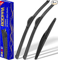 3 wipers Replacement for 2016-2020 2021 2022 Honda HRV HR-V, Windshield Wiper by ROOPPA