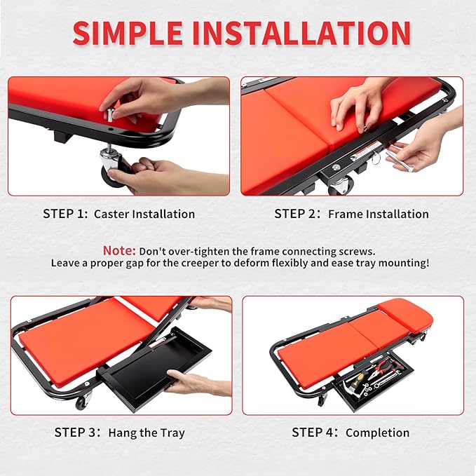 Mechanic Creeper 40 inches 2-in-1 Mode Z Seat - Image 6