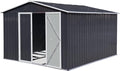 12 x 10 FT Metal Garden Shed, Outdoor Storage Shed by Hipicute