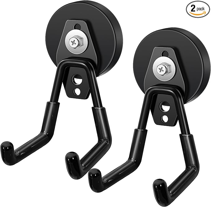 2 Pcs Storage Utility Magnets Hanging Hook by Feanron