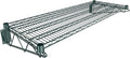 18" x 48" Green Epoxy Wire Wall Mount Shelf by Krollen+Industrial