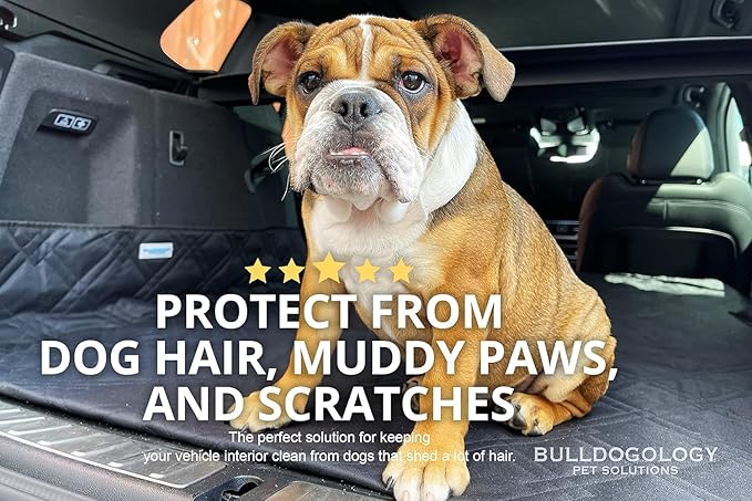 Bulldogology SUV Cargo Liner for Dogs 55"x82" Heavy Duty Pet Trunk Cargo Cover - Image 6