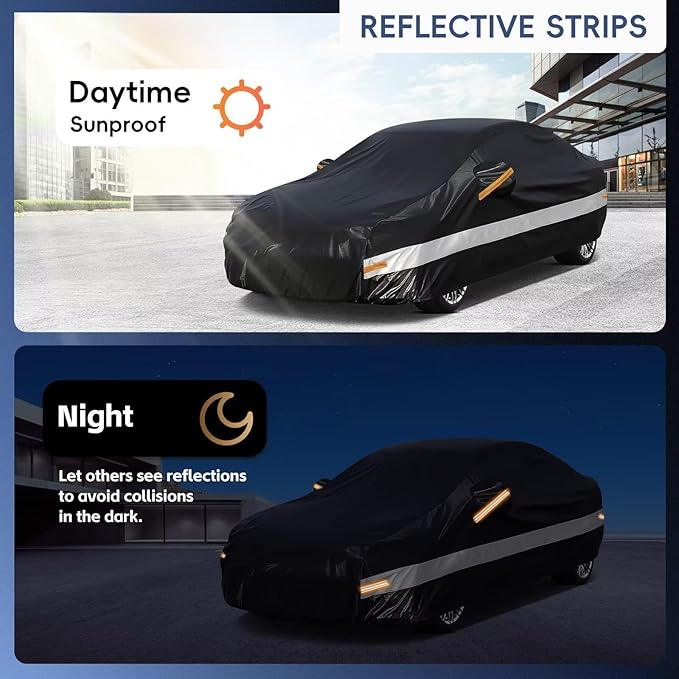 10 Layers Car Cover Custom Fit for Mercedes Benz C Class C250 C300 C43 C63 - Image 4
