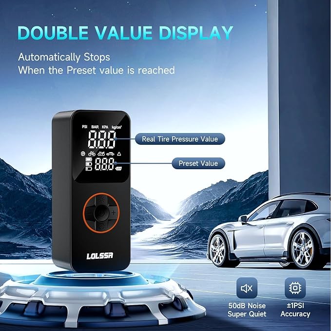 Tire Inflator Portable Air Compressor-Air Pump 20000mAh & 150PSI Cordless - Image 4