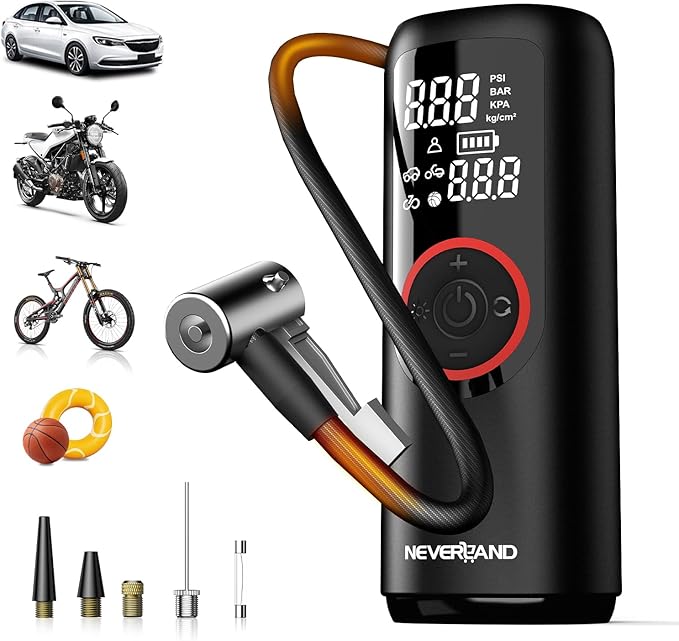 NEVERLAND Tire Inflator Portable Air Compressor by Professionalcoversellers